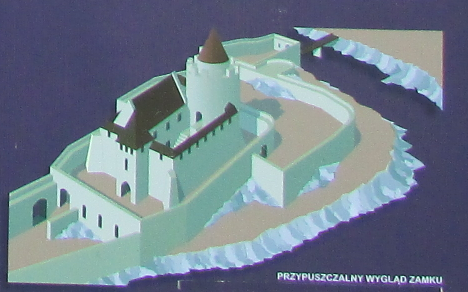 Zamek Cieszów - zamek Cisy Przypuszczalny wygląd zamku