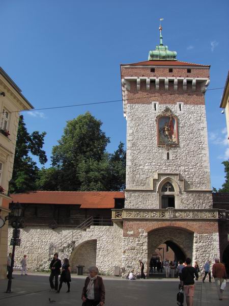 Zamek Kraków Brama floriańska