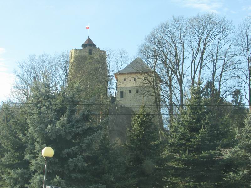 Zamek Czchów Widok od strony wschodniej